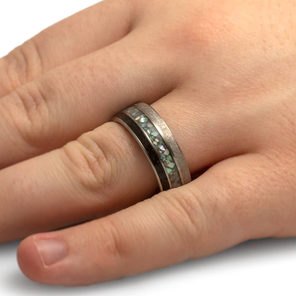 Men's Pearl Wedding Band