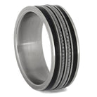 Wedding Band With Two Guitar Strings