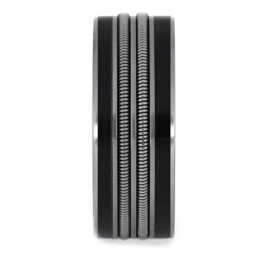 Wedding band With Two Guitar Strings