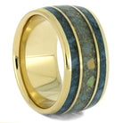 Wide Men's Wedding Band in Solid Gold
