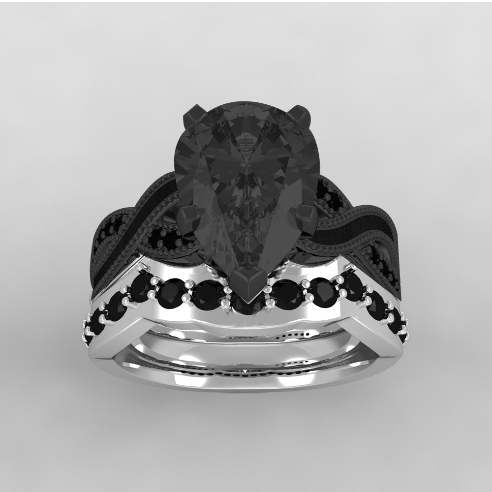 Black Diamond & Meteorite Engagement Ring-3788 | Jewelry by Johan - Jewelry  by Johan | Meteorite engagement ring, Black diamond ring engagement,  Alternative engagement rings