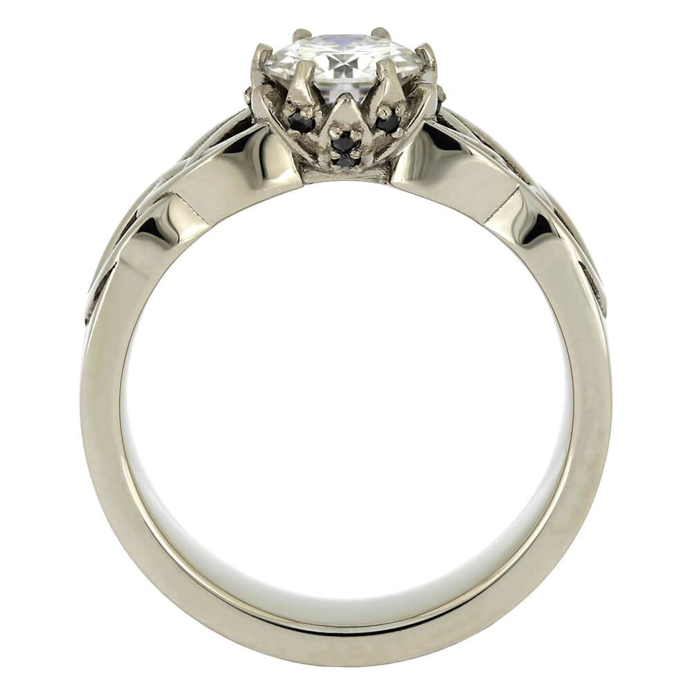 Black Diamond Engagement Ring