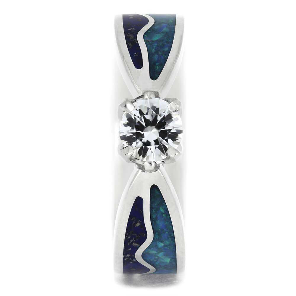 Solitaire Sapphire Engagement Ring