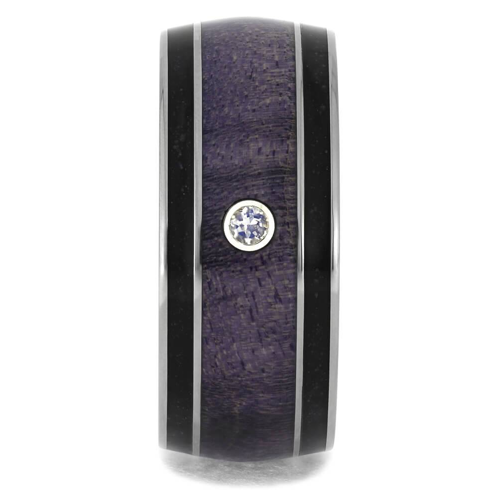 Moonstone Wedding Band