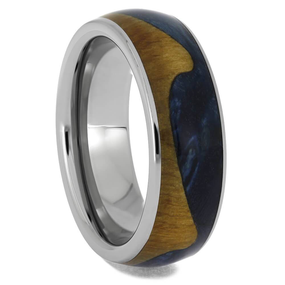 Wavy Wood Wedding Band
