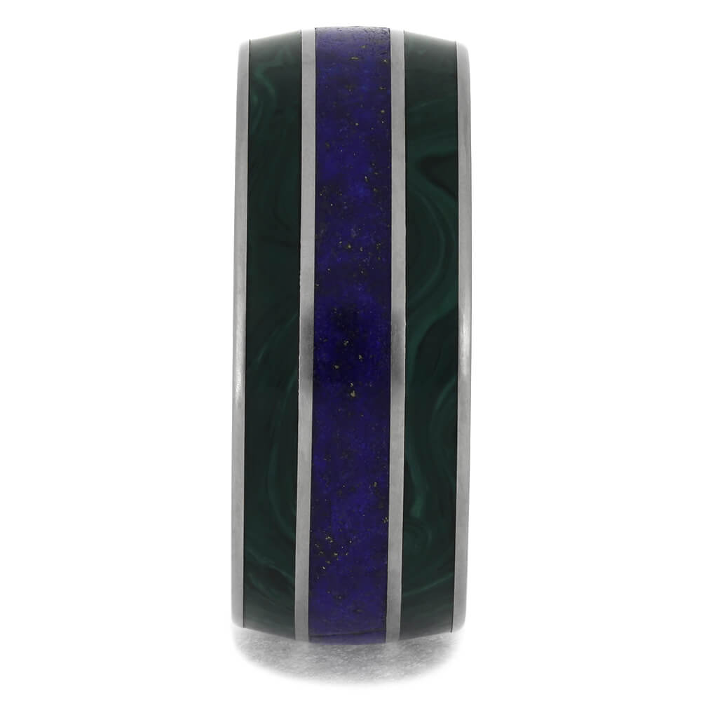 Green and Blue Men's Wedding Band