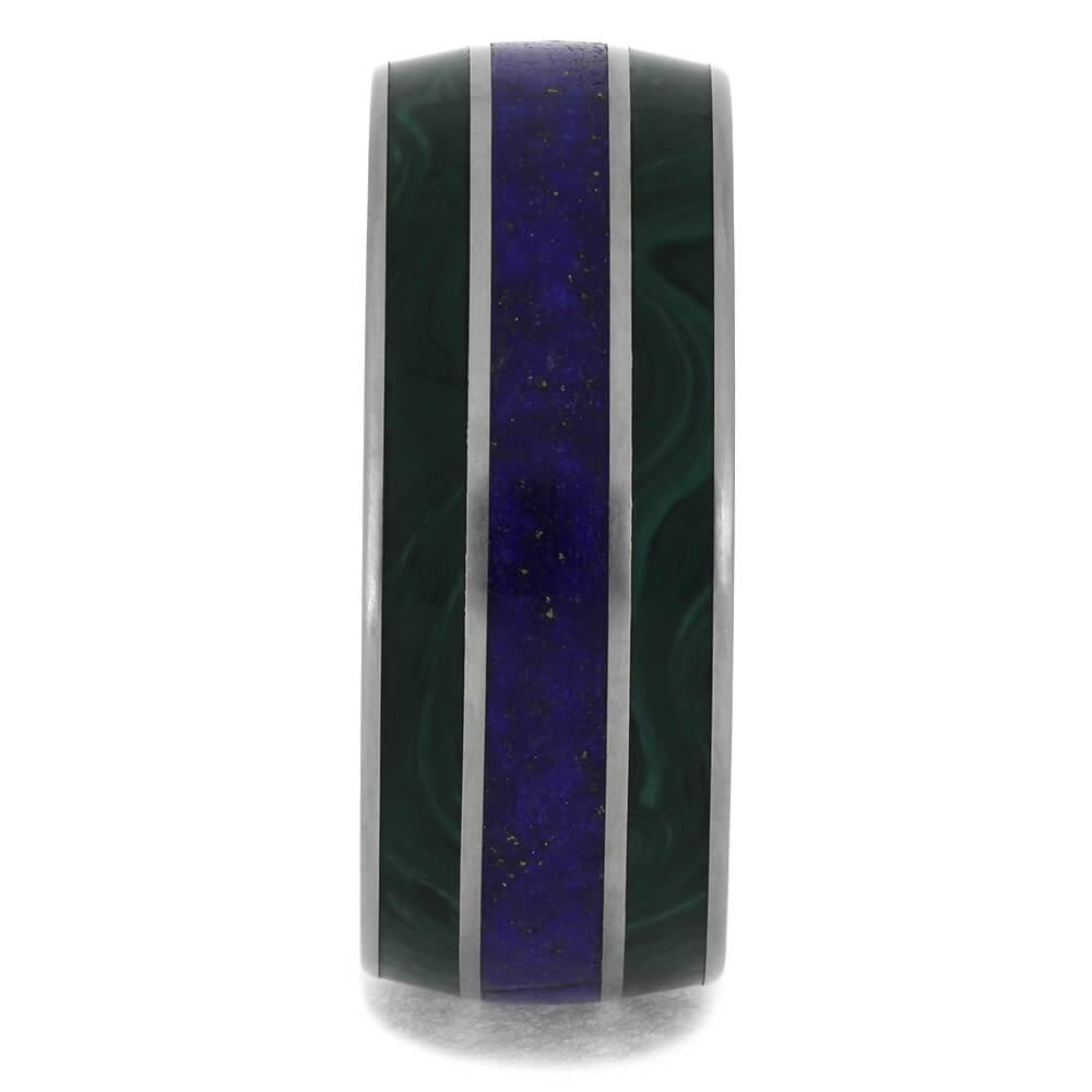 Green and Blue Men's Wedding Band