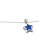 Blue Stardust™ Pendant Necklace in Sterling Silver-2425-BL - Jewelry by Johan