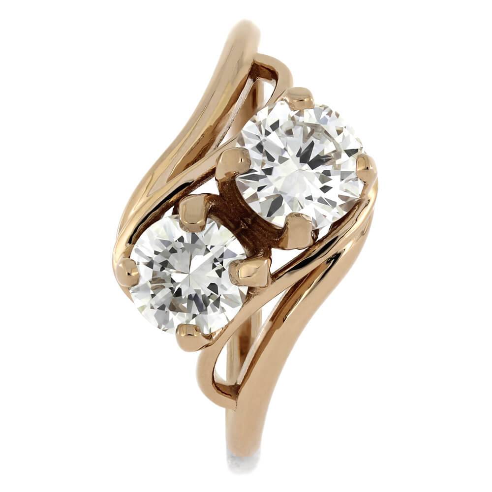 Double Diamond Ring with Twist Design | Jewelry By Johan