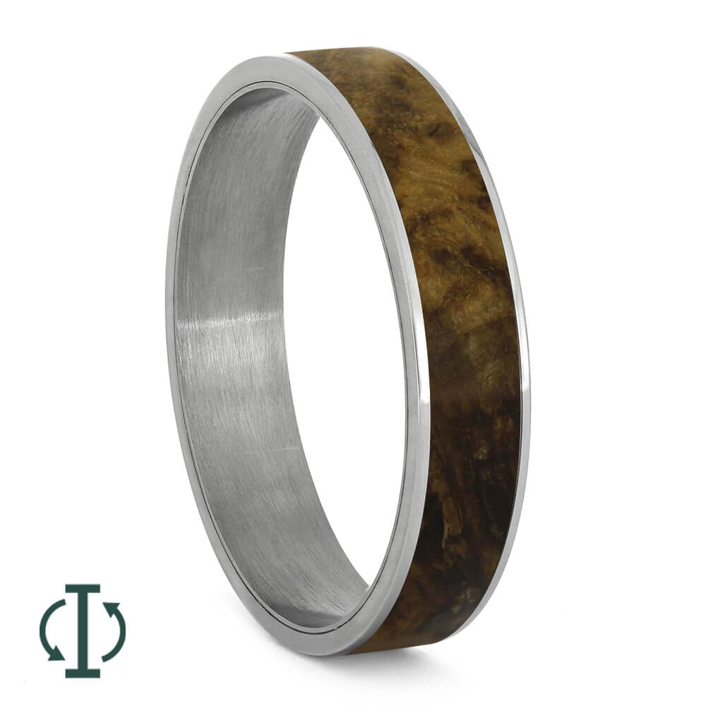 Black Ash Burl Inlays For Interchangeable Rings, 5MM or 6MM-INTCOMP-WD - Jewelry by Johan
