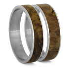 Black Ash Burl Inlays For Interchangeable Rings, 5MM or 6MM-INTCOMP-WD - Jewelry by Johan