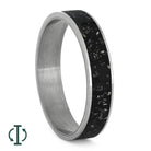Black Stardust™ Inlays For Interchangeable Rings, 5MM or 6MM-INTCOMP-SD - Jewelry by Johan