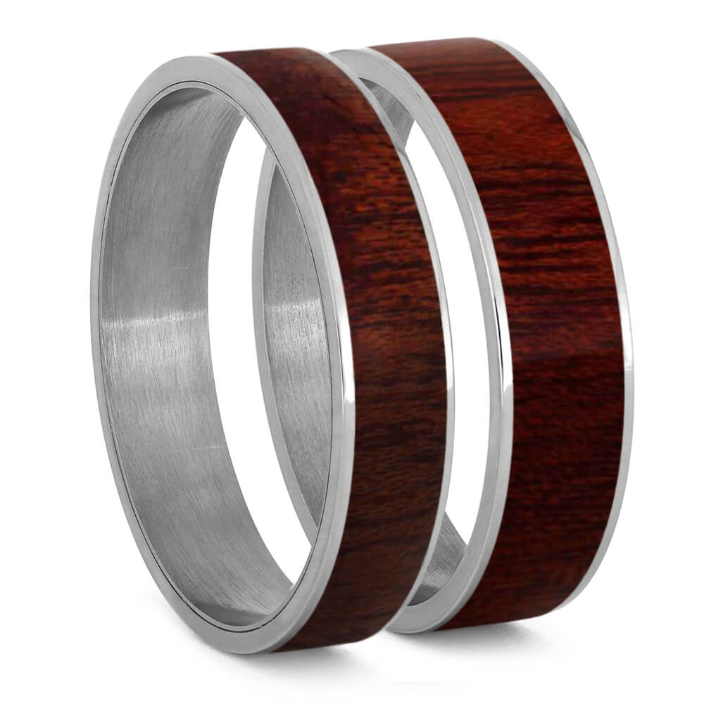 Bloodwood Inlays For Interchangeable Rings, 5MM or 6MM-INTCOMP-WD - Jewelry by Johan