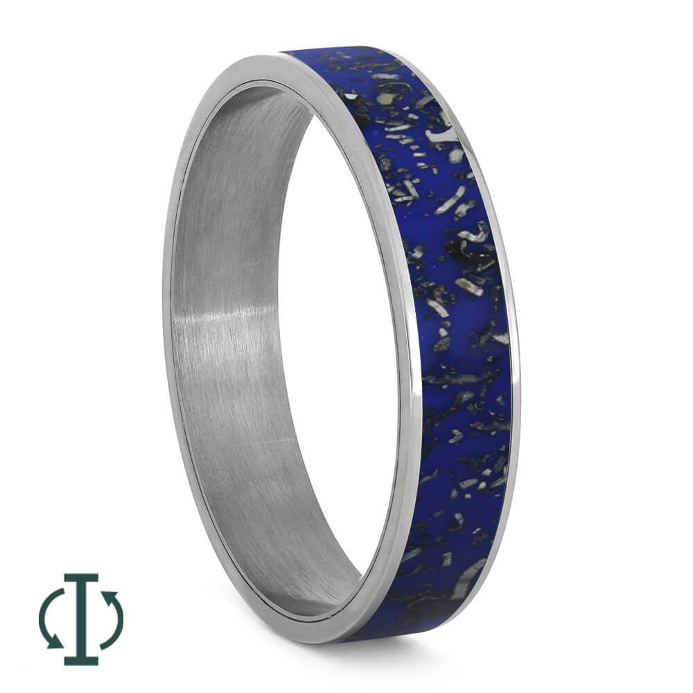 Blue Stardust™ Inlays For Interchangeable Rings, 5MM or 6MM-INTCOMP-SD - Jewelry by Johan