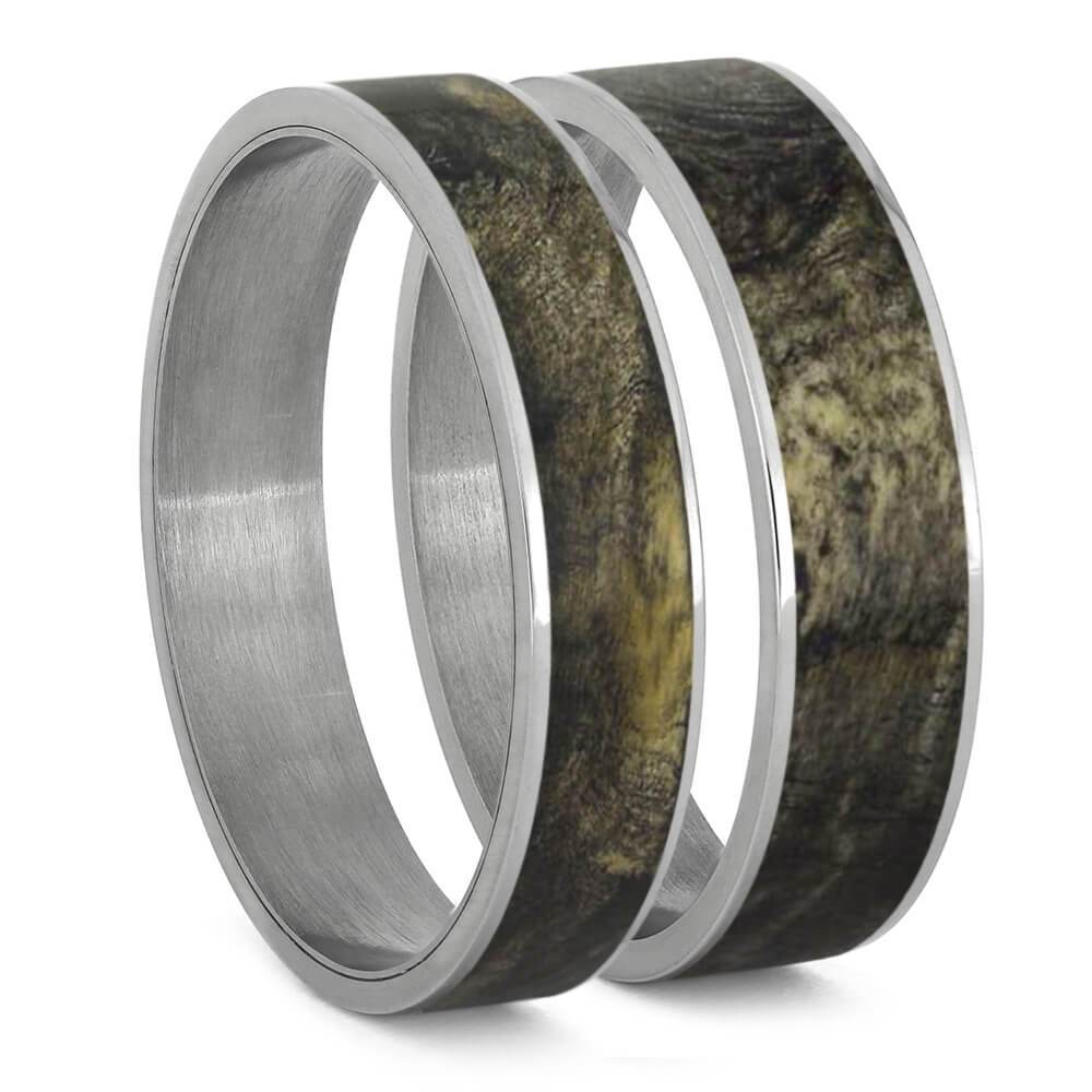 Buckeye Burl Wood Inlays For Interchangeable Rings, 5MM or 6MM-INTCOMP-WD - Jewelry by Johan