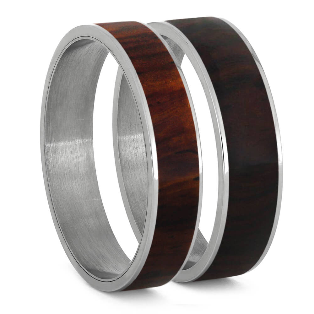 Cocobolo Wood Inlays For Interchangeable Rings, 5MM or 6MM-INTCOMP-WDX - Jewelry by Johan