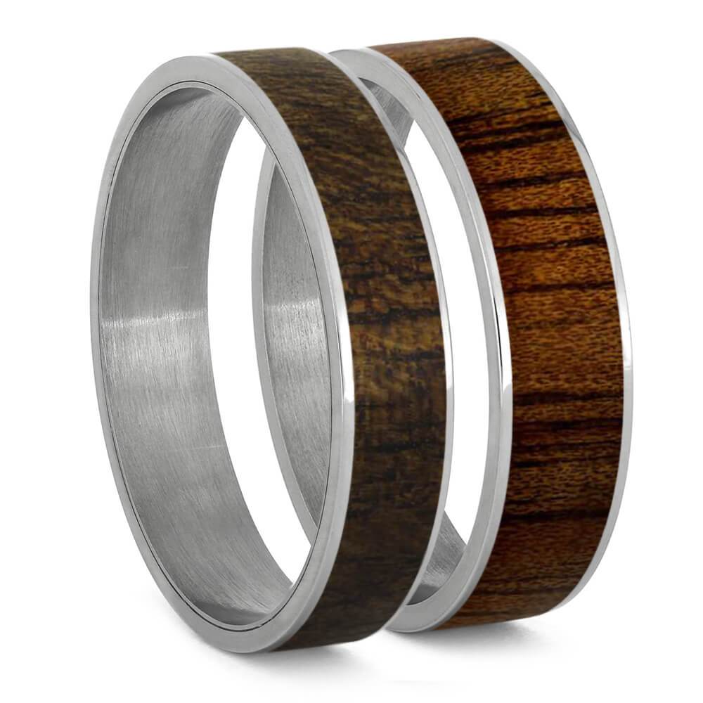 Koa Wood Inlays For Interchangeable Rings, 5MM or 6MM-INTCOMP-WD - Jewelry by Johan