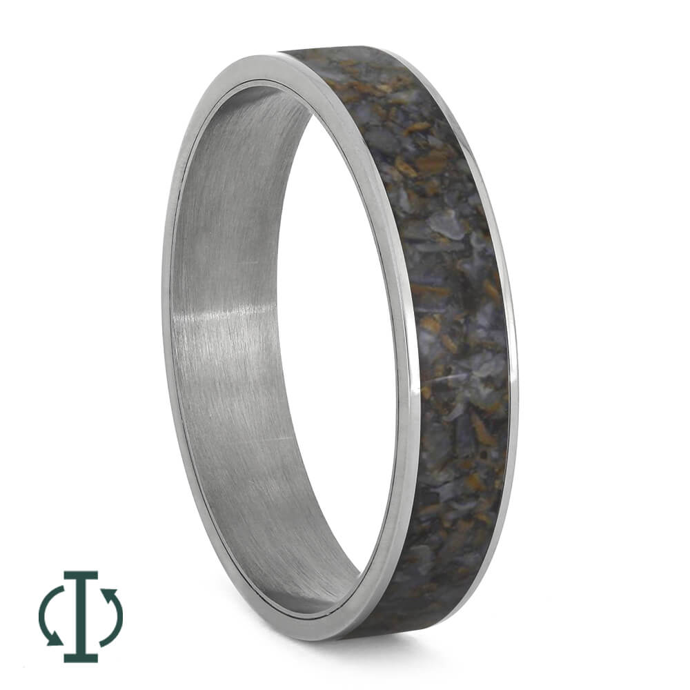 Dinosaur Bone Components For Interchangeable Rings, 5MM or 6MM-INTCOMP-DINO - Jewelry by Johan