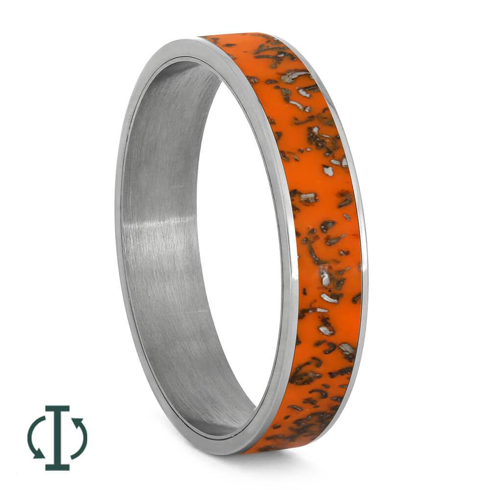Orange Stardust™ Inlays For Interchangeable Rings, 5MM or 6MM-INTCOMP-SD - Jewelry by Johan