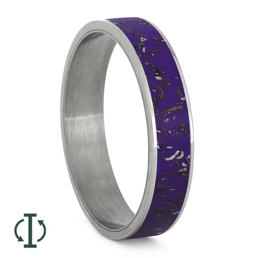 Purple Stardust™ Inlays For Interchangeable Rings, 5MM or 6MM-INTCOMP-SD - Jewelry by Johan