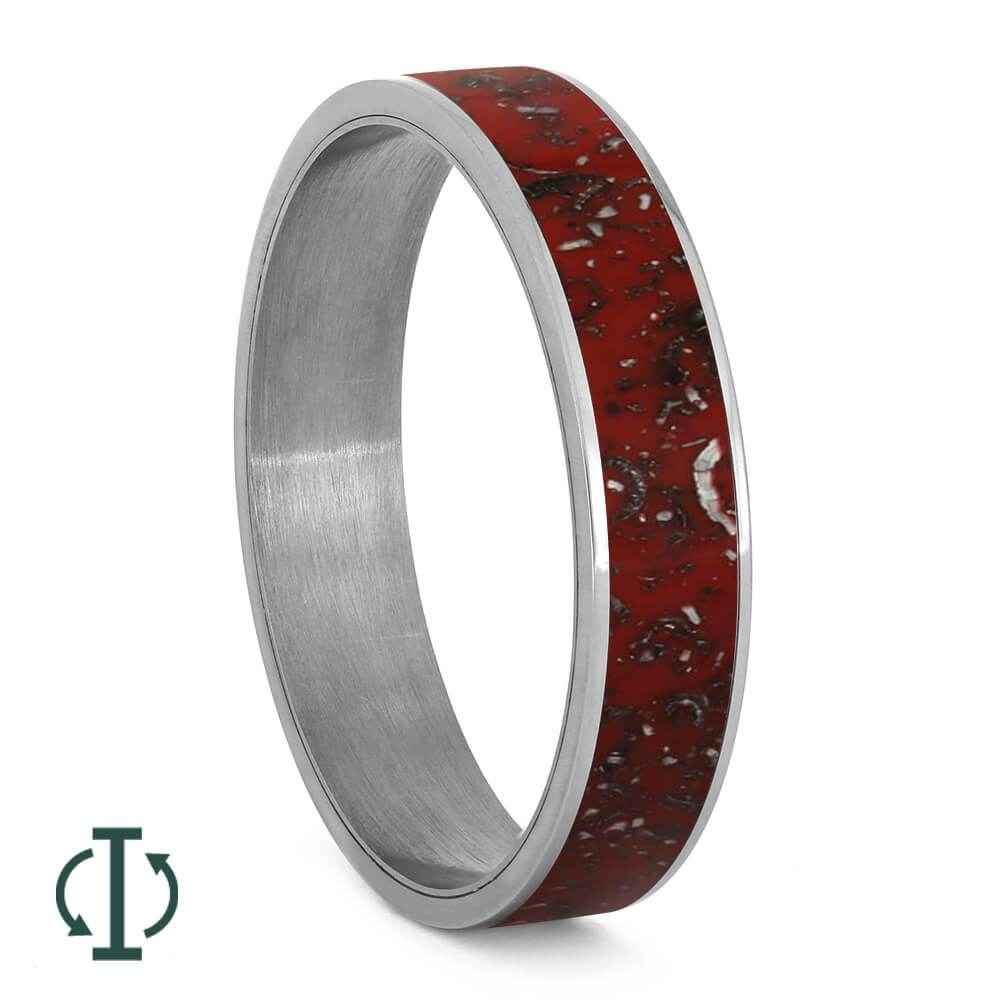 Red Stardust™ Inlays For Interchangeable Rings, 5MM or 6MM-INTCOMP-SD - Jewelry by Johan
