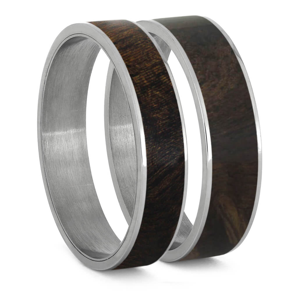 Exotic Sindora Wood Inlays For Interchangeable Rings, 5MM or 6MM-INTCOMP-WDX - Jewelry by Johan