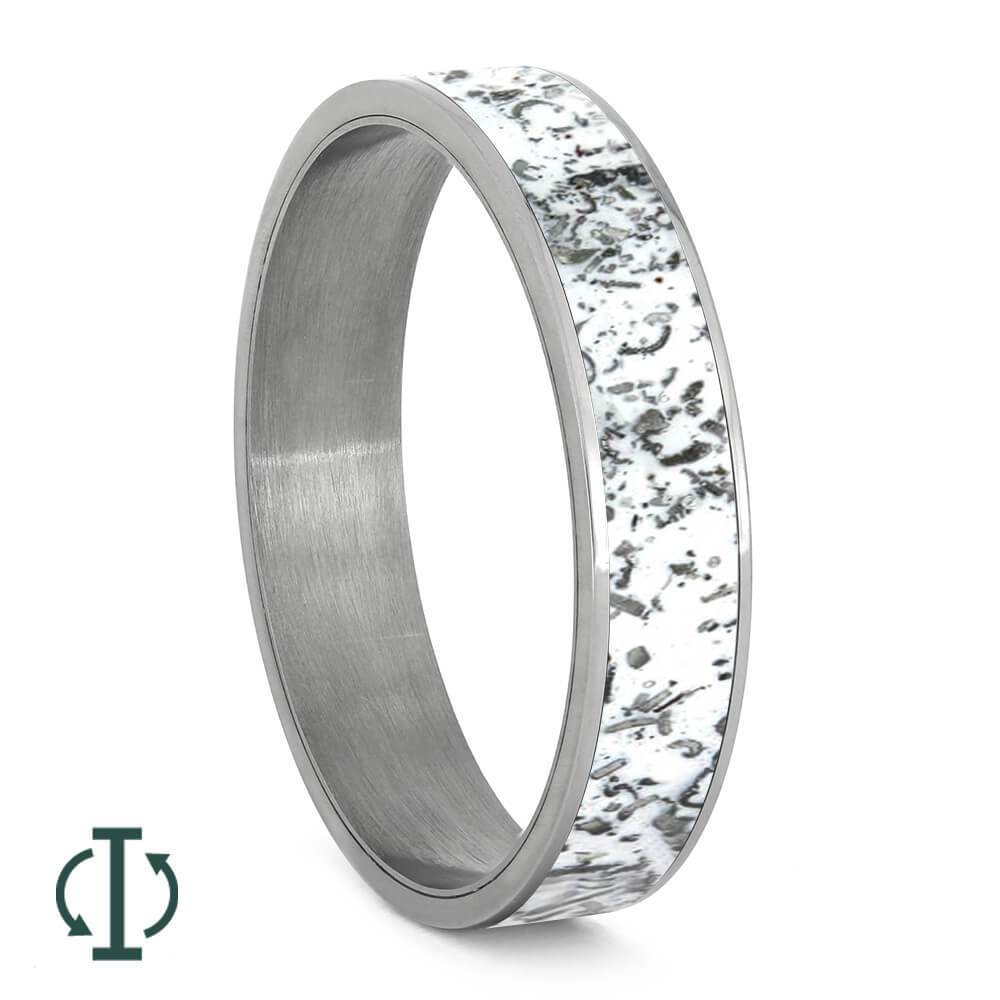 White Stardust™ Inlays For Interchangeable Rings, 5MM or 6MM-INTCOMP-SD - Jewelry by Johan