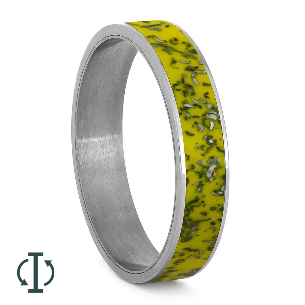 Yellow Stardust™ Inlays For Interchangeable Rings, 5MM or 6MM-INTCOMP-SD - Jewelry by Johan