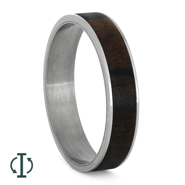 Ziricote Wood Inlays For Interchangeable Rings, 5MM or 6MM-INTCOMP-WD - Jewelry by Johan