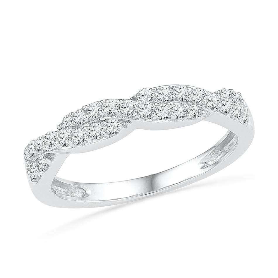 Diamond Twist Wedding or Anniversary Band-SHRF029067 - Jewelry by Johan