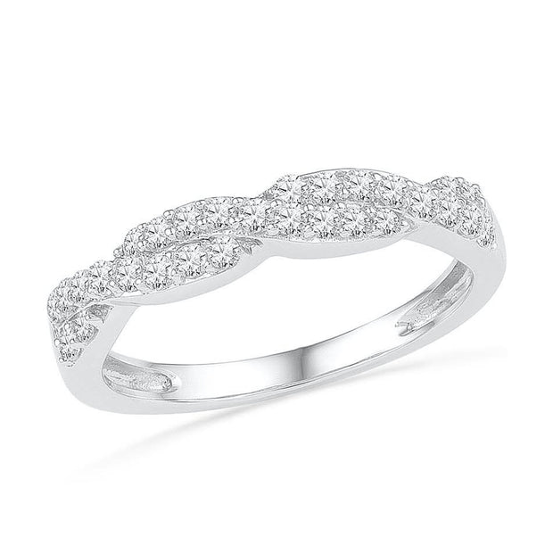Diamond Twist Wedding or Anniversary Band-SHRF029067 - Jewelry by Johan