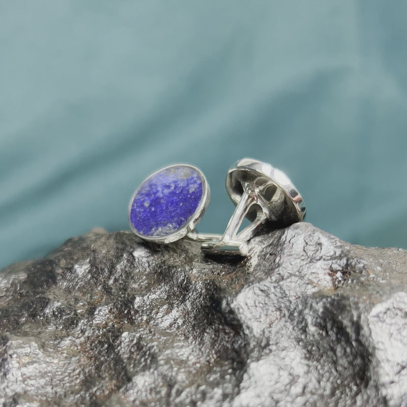 Lapis Lazuli Cuff Links, Unique Something Blue