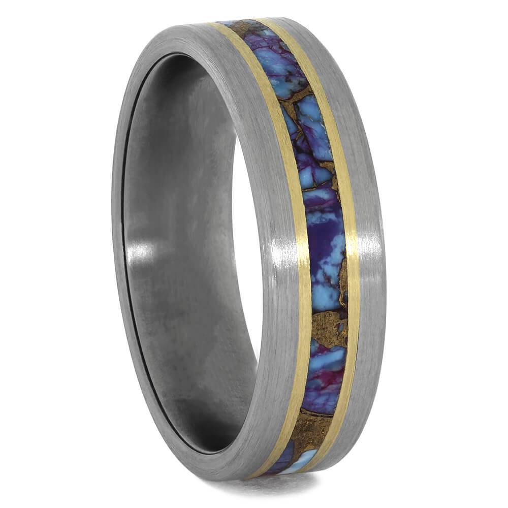 Colorful Turquoise Wedding Band