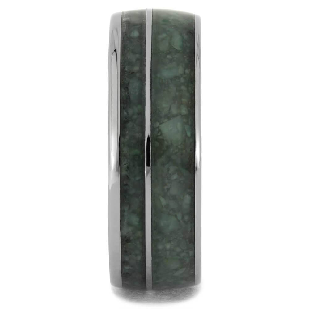 Vibrant Green Wedding Bands