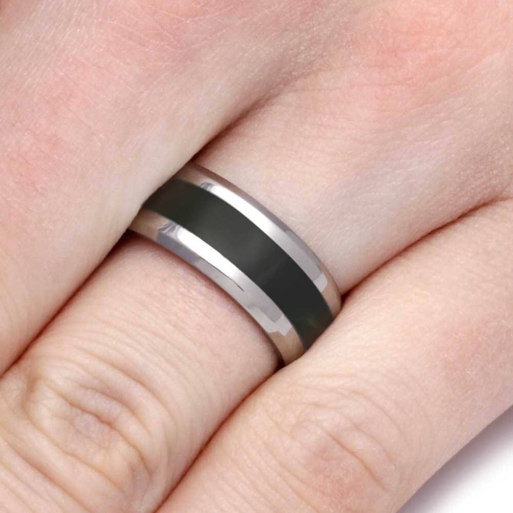 Green Jade Wedding Band