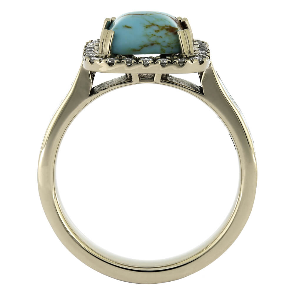 Turquoise Stone Engagement Ring