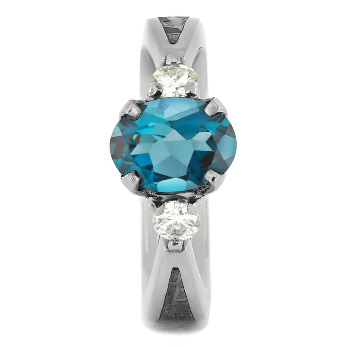 London Blue Topaz Engagement Rings