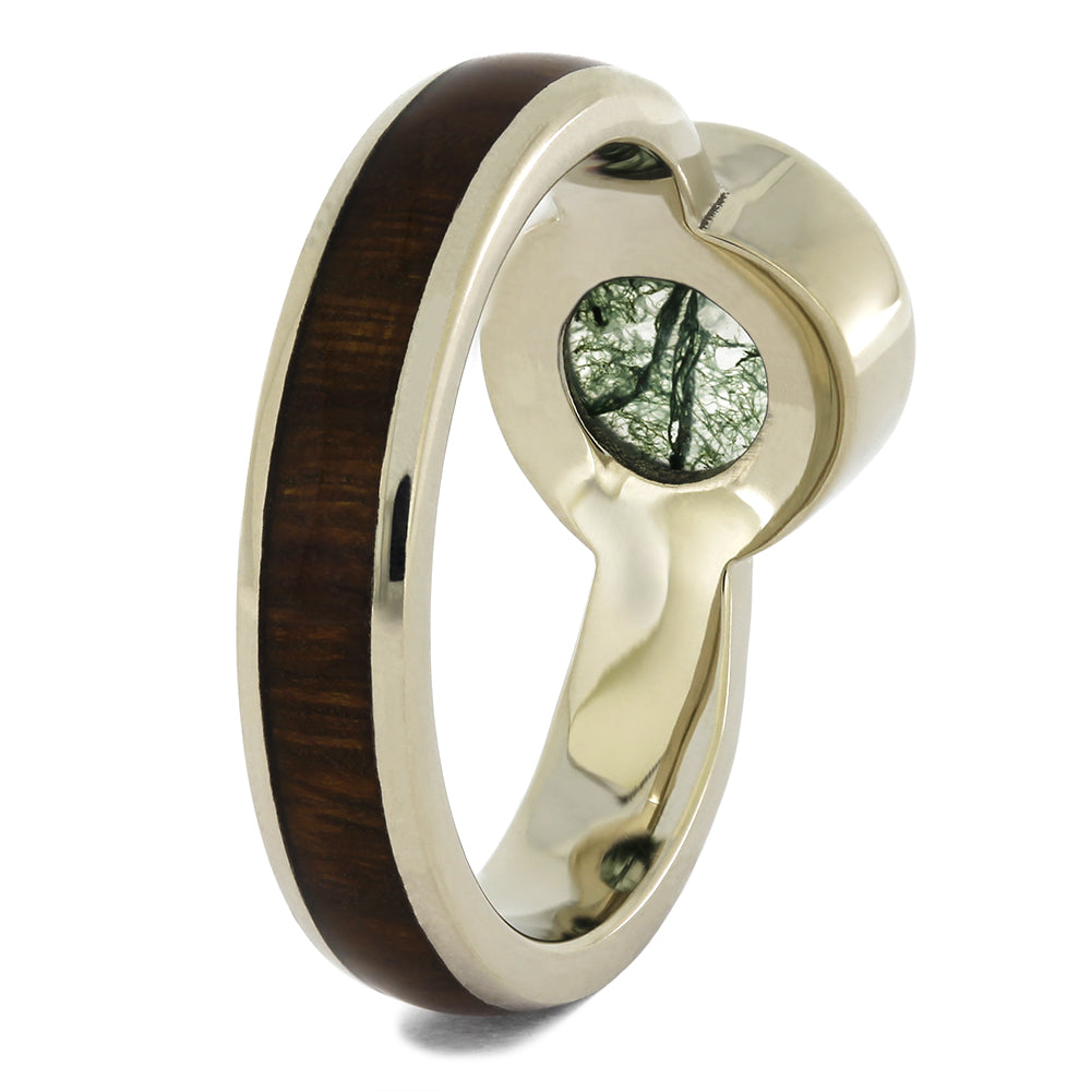 Wood Engagement Ring for Her
