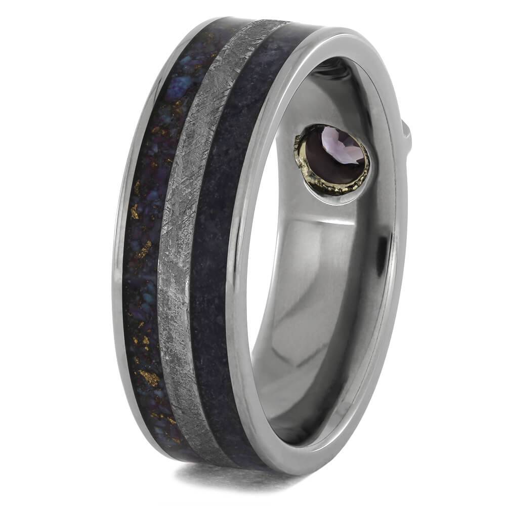 Purple Unisex Wedding Band