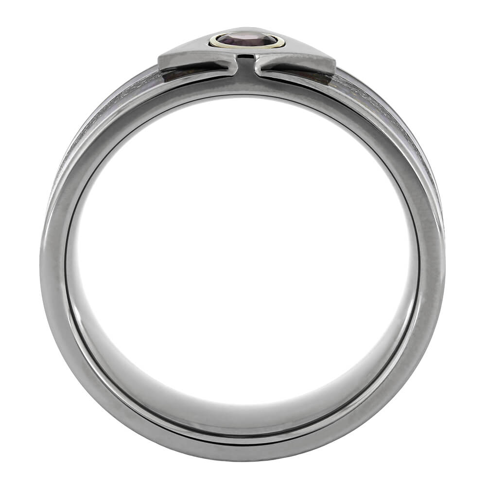 Unique Titanium Wedding Band