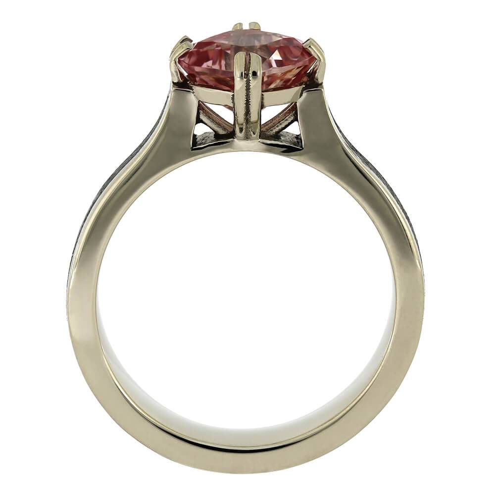 White Gold and Morganite Engagement Ring