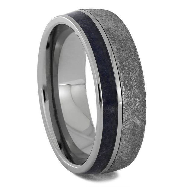 Authentic Meteorite Wedding Band