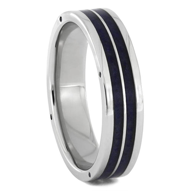 Platinum Ring with Lapis