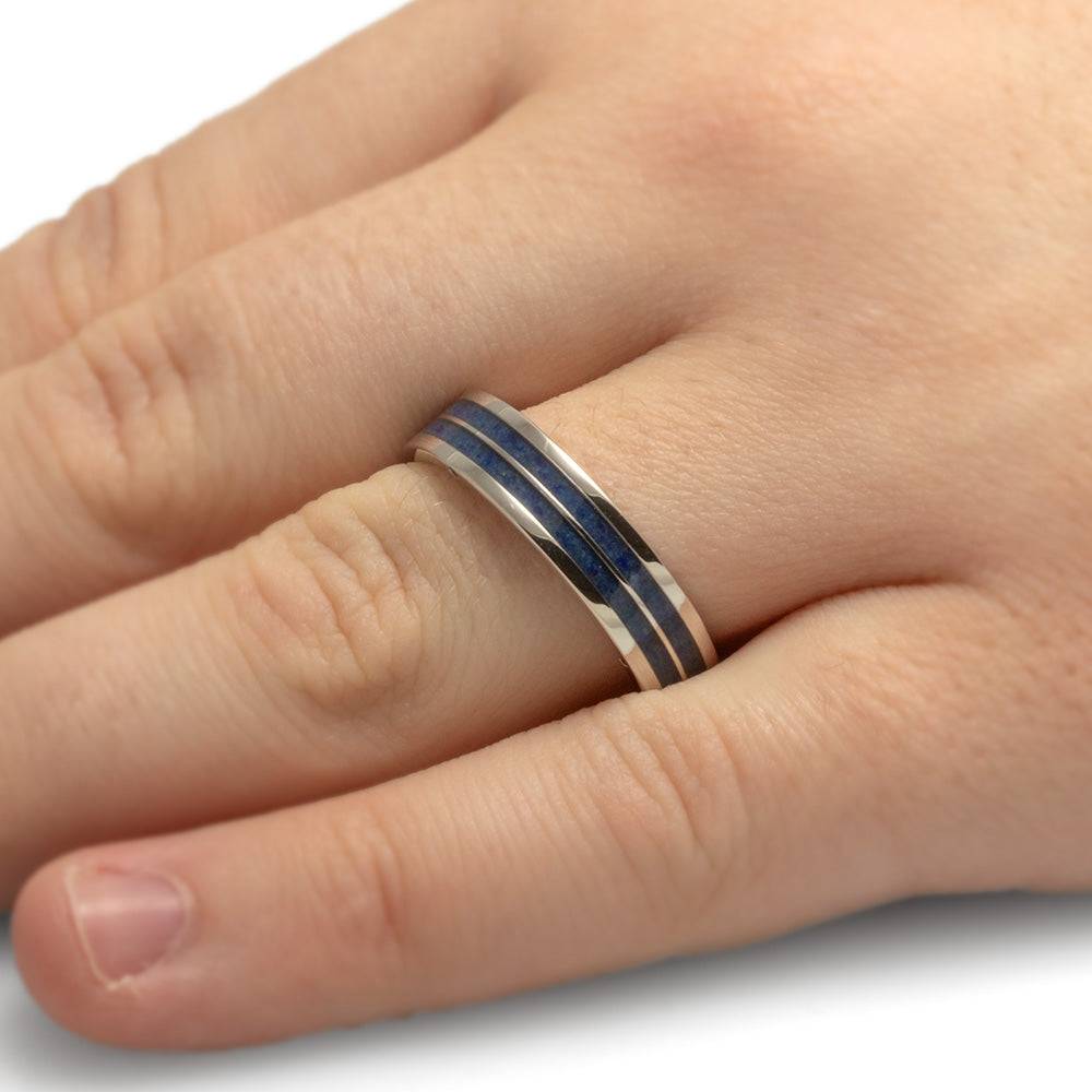Lapis Lazuli Wedding Band