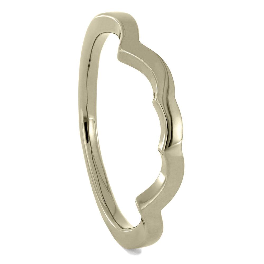 White Gold Wedding Band for Her