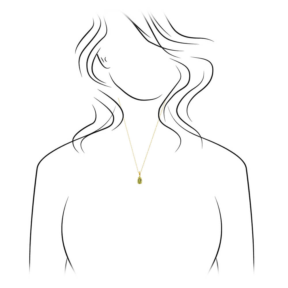 Unique Moldavite Necklace for Her