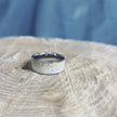 Deer Antler Ring with Oak Wood Pinstripe