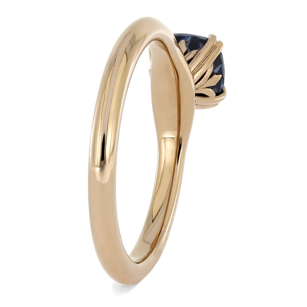 Unique Rose Gold Engagement Ring