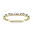 Charles & Colvard Moissanite Half Eternity Wedding Band in Yellow Gold-529469 - Jewelry by Johan