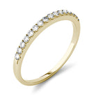 Charles & Colvard Moissanite Half Eternity Wedding Band in Yellow Gold-529469 - Jewelry by Johan